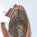 Burberrys Shoulder Bag Leather Brown Gold Auth BA9317-18