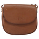 Burberrys Shoulder Bag Leather Brown Gold Auth BA9317-13