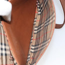 Burberrys Shoulder Bag Leather Brown Gold Auth BA9317-22