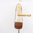 Burberrys Shoulder Bag Leather Brown Gold Auth BA9317-23