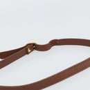 Burberrys Shoulder Bag Leather Brown Gold Auth BA9317-8