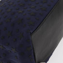 Jimmy Choo Sophia S Tote Bag Canvas Navy Silver Auth BA9319-9