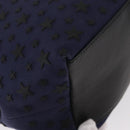 Jimmy Choo Sophia S Tote Bag Canvas Navy Silver Auth BA9319-15