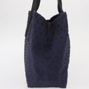 Jimmy Choo Sophia S Tote Bag Canvas Navy Silver Auth BA9319-3