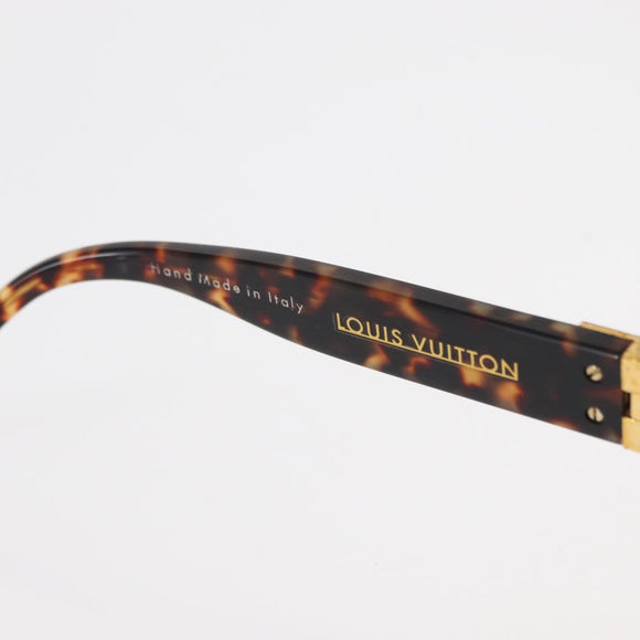 LOUIS VUITTON Supson Oversized Sunglasses plastic Brown LV Auth BA9323