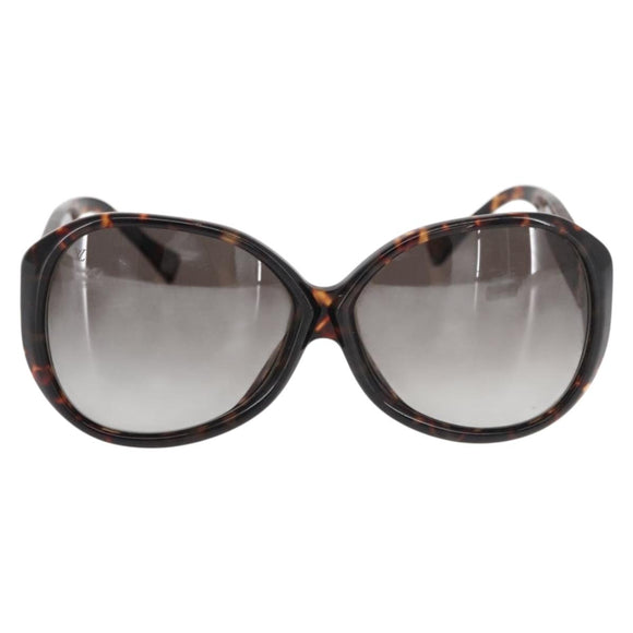 LOUIS VUITTON Supson Oversized Sunglasses plastic Brown LV Auth BA9323