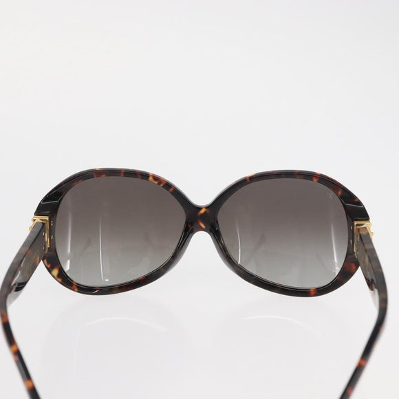 LOUIS VUITTON Supson Oversized Sunglasses plastic Brown LV Auth BA9323