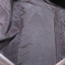 HERMES Acape Luco PM Hand Bag Nylon Dark Brown Auth BA9324-11