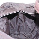 HERMES Acape Luco PM Hand Bag Nylon Dark Brown Auth BA9324-17