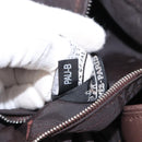 HERMES Acape Luco PM Hand Bag Nylon Dark Brown Auth BA9324-12