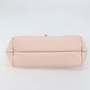 Salvatore Ferragamo Gancini Tote Bag Leather Pink Gold Auth BA9328-10