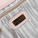Salvatore Ferragamo Gancini Tote Bag Leather Pink Gold Auth BA9328-16