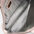 Salvatore Ferragamo Gancini Tote Bag Leather Pink Gold Auth BA9328-17