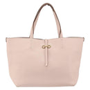 Salvatore Ferragamo Gancini Tote Bag Leather Pink Gold Auth BA9328-2