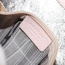 Salvatore Ferragamo Gancini Tote Bag Leather Pink Gold Auth BA9328-22