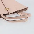 Salvatore Ferragamo Gancini Tote Bag Leather Pink Gold Auth BA9328-7