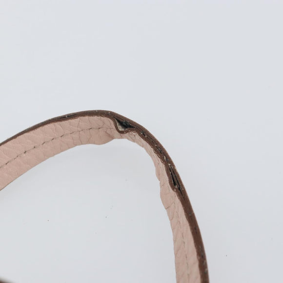 Salvatore Ferragamo Gancini Tote Bag Leather Pink Gold Auth BA9328