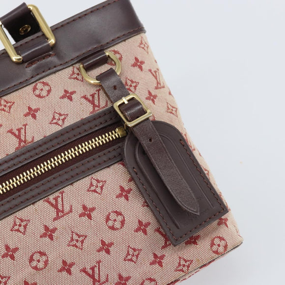LOUIS VUITTON Monogram Mini Lucille PM Hand Bag Red M92678 LV Auth BA9329
