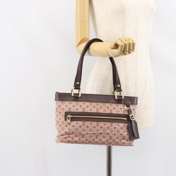 LOUIS VUITTON Monogram Mini Lucille PM Hand Bag Red M92678 LV Auth BA9329