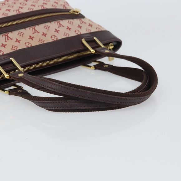 LOUIS VUITTON Monogram Mini Lucille PM Hand Bag Red M92678 LV Auth BA9329