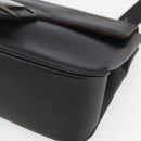 Salvatore Ferragamo Vala Shoulder Bag Leather Black Silver Auth BA9331-10
