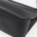 Salvatore Ferragamo Vala Shoulder Bag Leather Black Silver Auth BA9331-12
