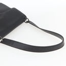 Salvatore Ferragamo Vala Shoulder Bag Leather Black Silver Auth BA9331-7