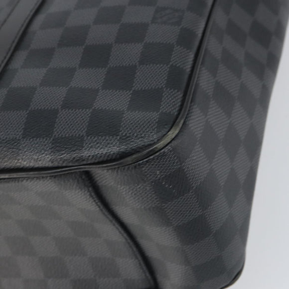 LOUIS VUITTON Damier Graphite Tadao Shoulder Bag 2way N51192 LV Auth BA9332
