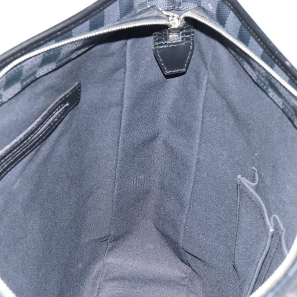 LOUIS VUITTON Damier Graphite Tadao Shoulder Bag 2way N51192 LV Auth BA9332