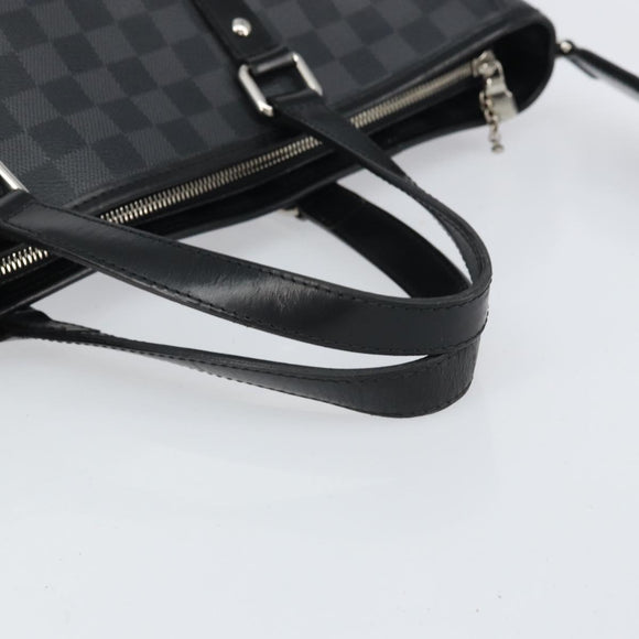 LOUIS VUITTON Damier Graphite Tadao Shoulder Bag 2way N51192 LV Auth BA9332