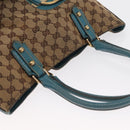 GUCCI GG Canvas Horsebit Tote Bag Beige Gold 137385 Auth BA9333-6