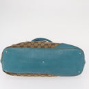 GUCCI GG Canvas Horsebit Tote Bag Beige Gold 137385 Auth BA9333-5