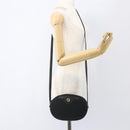 Christian Dior Trotter Canvas Shoulder Bag Black Gold Auth BA9335-21