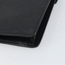 LOUIS VUITTON Epi Serie Dragonne Clutch Bag Black Noir M52612 LV Auth BA9336-16