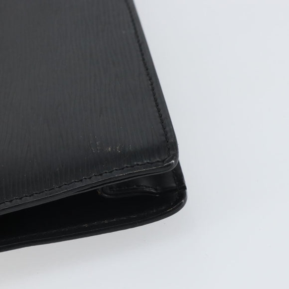 LOUIS VUITTON Epi Serie Dragonne Clutch Bag Black Noir M52612 LV Auth BA9336