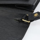 LOUIS VUITTON Epi Serie Dragonne Clutch Bag Black Noir M52612 LV Auth BA9336-8