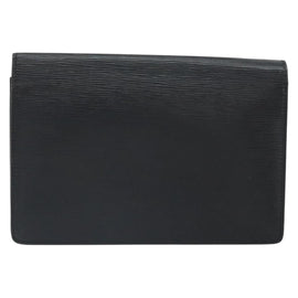 LOUIS VUITTON Epi Serie Dragonne Clutch Bag Black Noir M52612 LV Auth BA9336 - 0