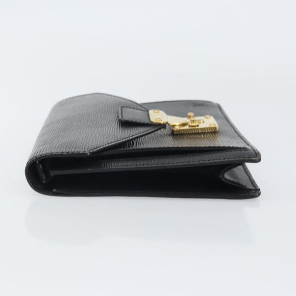 LOUIS VUITTON Epi Serie Dragonne Clutch Bag Black Noir M52612 LV Auth BA9336