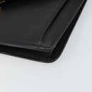LOUIS VUITTON Epi Serie Dragonne Clutch Bag Black Noir M52612 LV Auth BA9336-14
