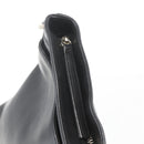 CHANEL Shoulder Bag Leather Black Silver CC Auth BA9339-10