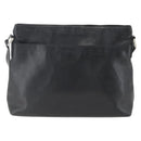 CHANEL Shoulder Bag Leather Black Silver CC Auth BA9339-13