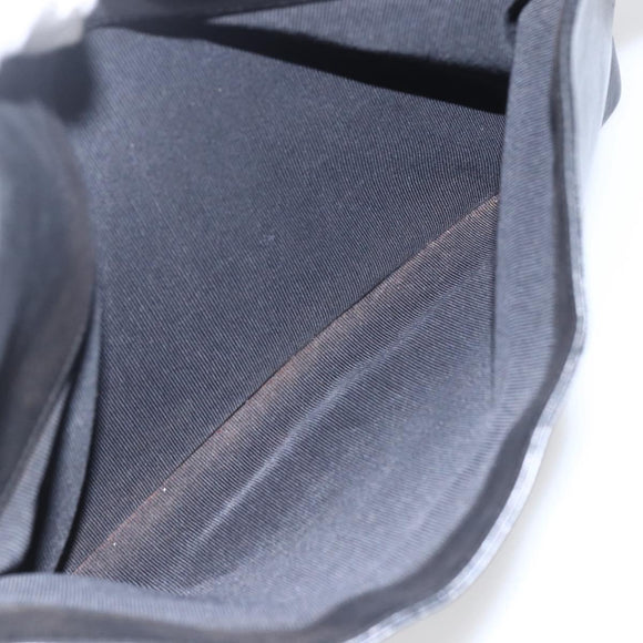 CHANEL Shoulder Bag Leather Black Silver CC Auth BA9339