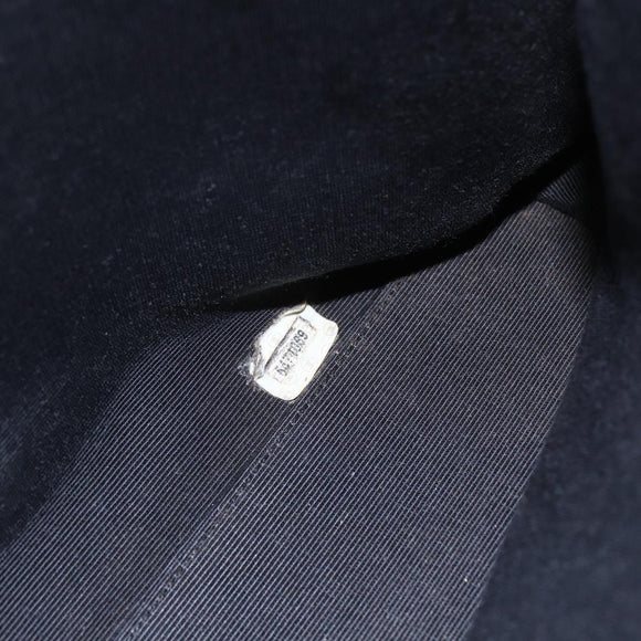 CHANEL Shoulder Bag Leather Black Silver CC Auth BA9339