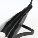 CHANEL Shoulder Bag Leather Black Silver CC Auth BA9339-6