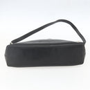 CHANEL Shoulder Bag Leather Black Silver CC Auth BA9339-5