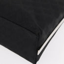 Salvatore Ferragamo Shoulder Bag Canvas Black Silver Auth BA9340-11