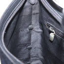 Salvatore Ferragamo Shoulder Bag Canvas Black Silver Auth BA9340-19