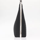 Salvatore Ferragamo Shoulder Bag Canvas Black Silver Auth BA9340-4