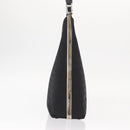 Salvatore Ferragamo Shoulder Bag Canvas Black Silver Auth BA9340-5