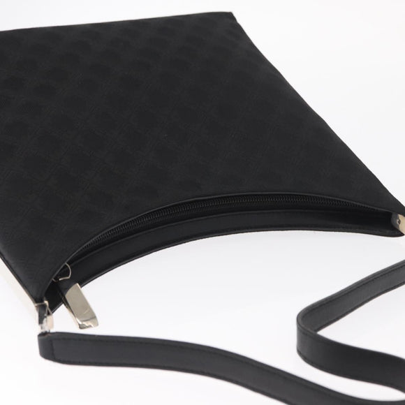 Salvatore Ferragamo Shoulder Bag Canvas Black Silver Auth BA9340